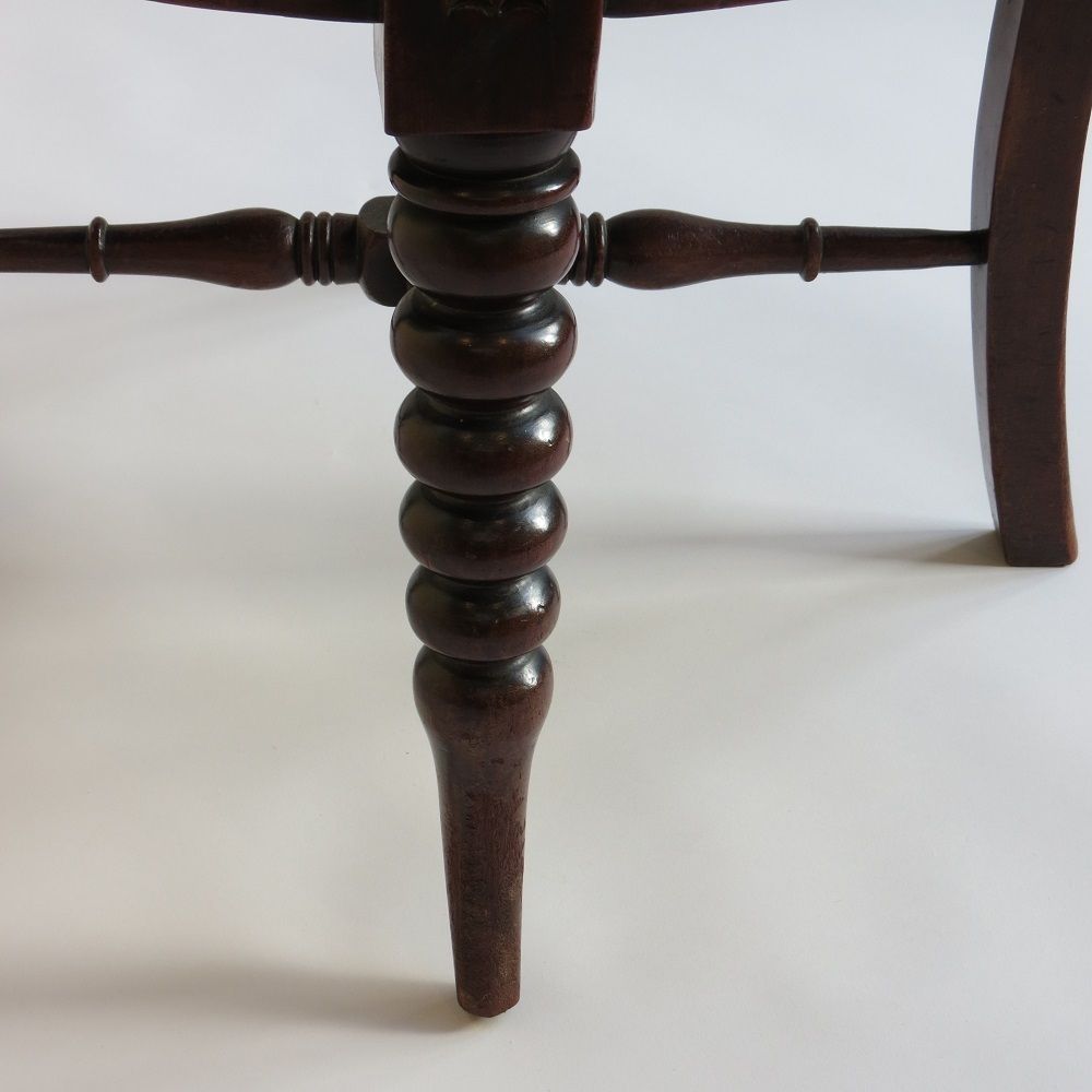 19th Century E W Godwin Mahogany Bow Back Chair William Watt photo vinterior