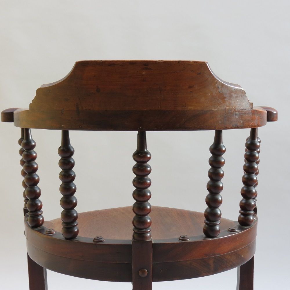 photo for sale 19th Century E W Godwin Mahogany Bow Back Chair William Watt