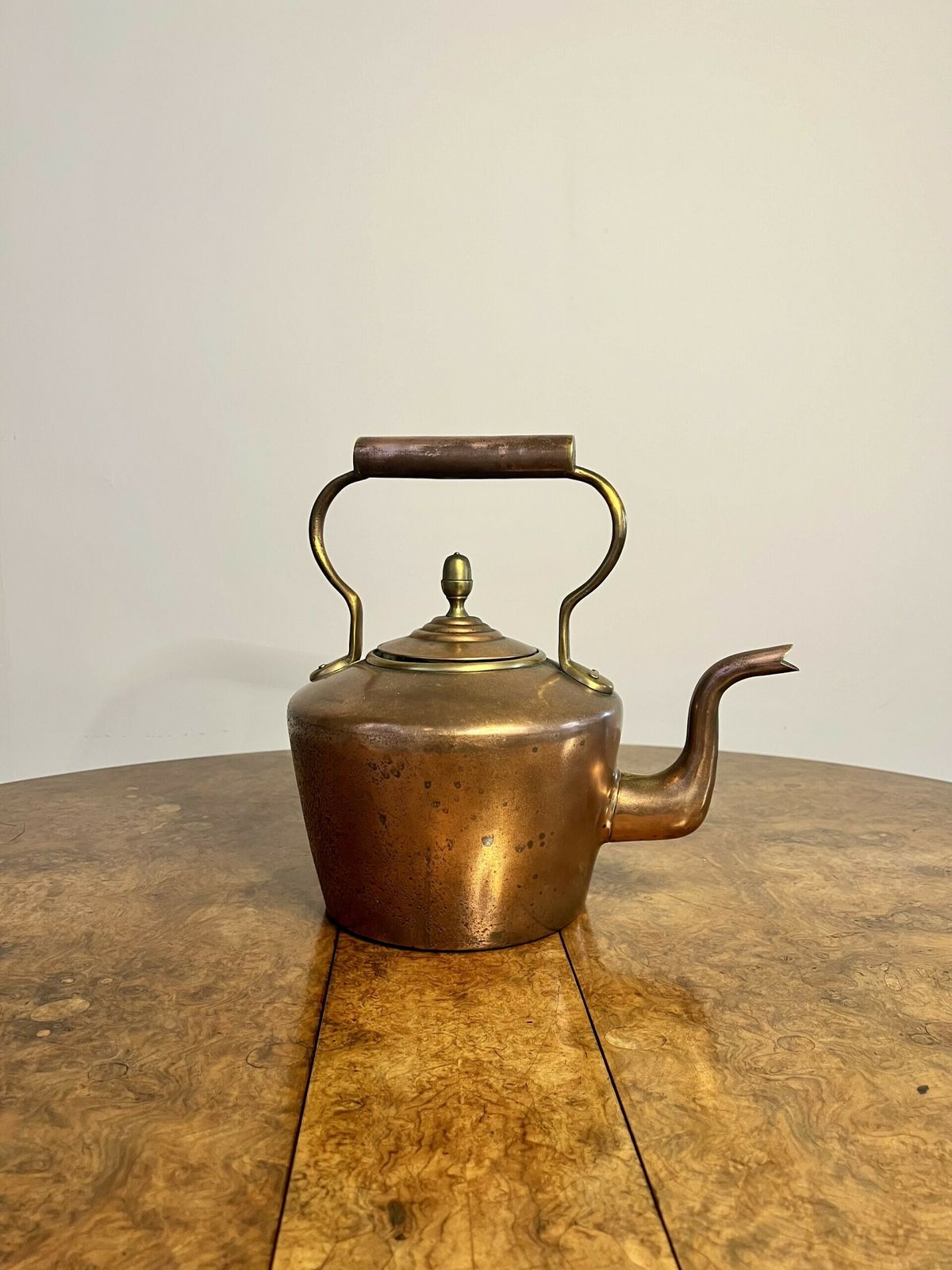 Lovely Antique George III Copper Kettle photo furniture