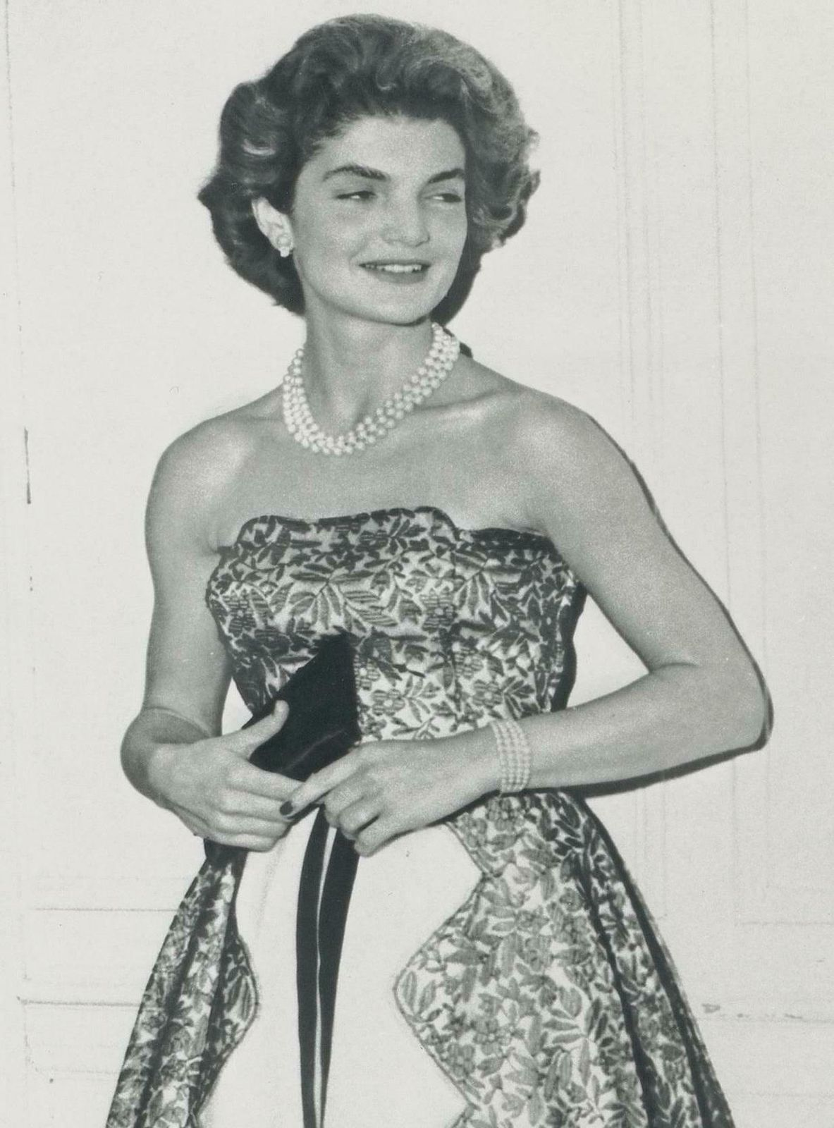 Unknown Jackie Kennedy, Black And White Photography, Ca. 1960 1960s photo furniture
