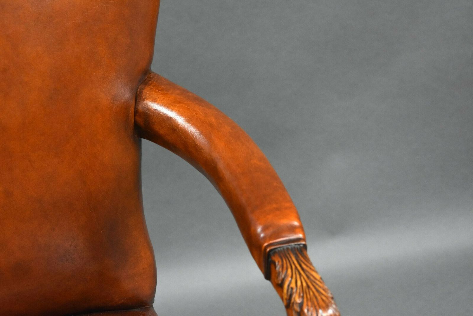 Set Of 7 Hand Dyed Leather Armchairs photo buy