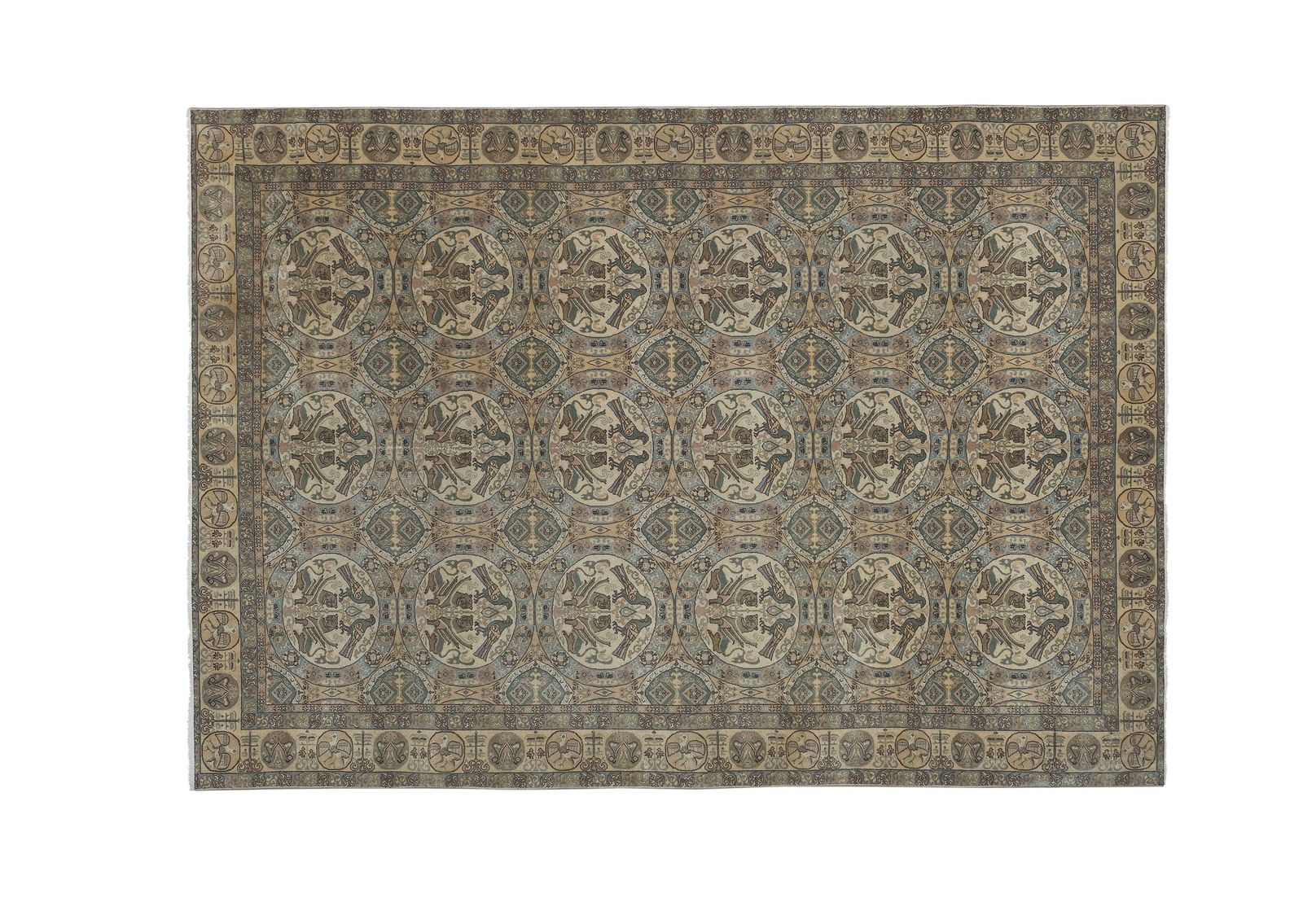 Turkish Animal Pictorial Hereke Rug 194 X 276 Cm photo 2186.0