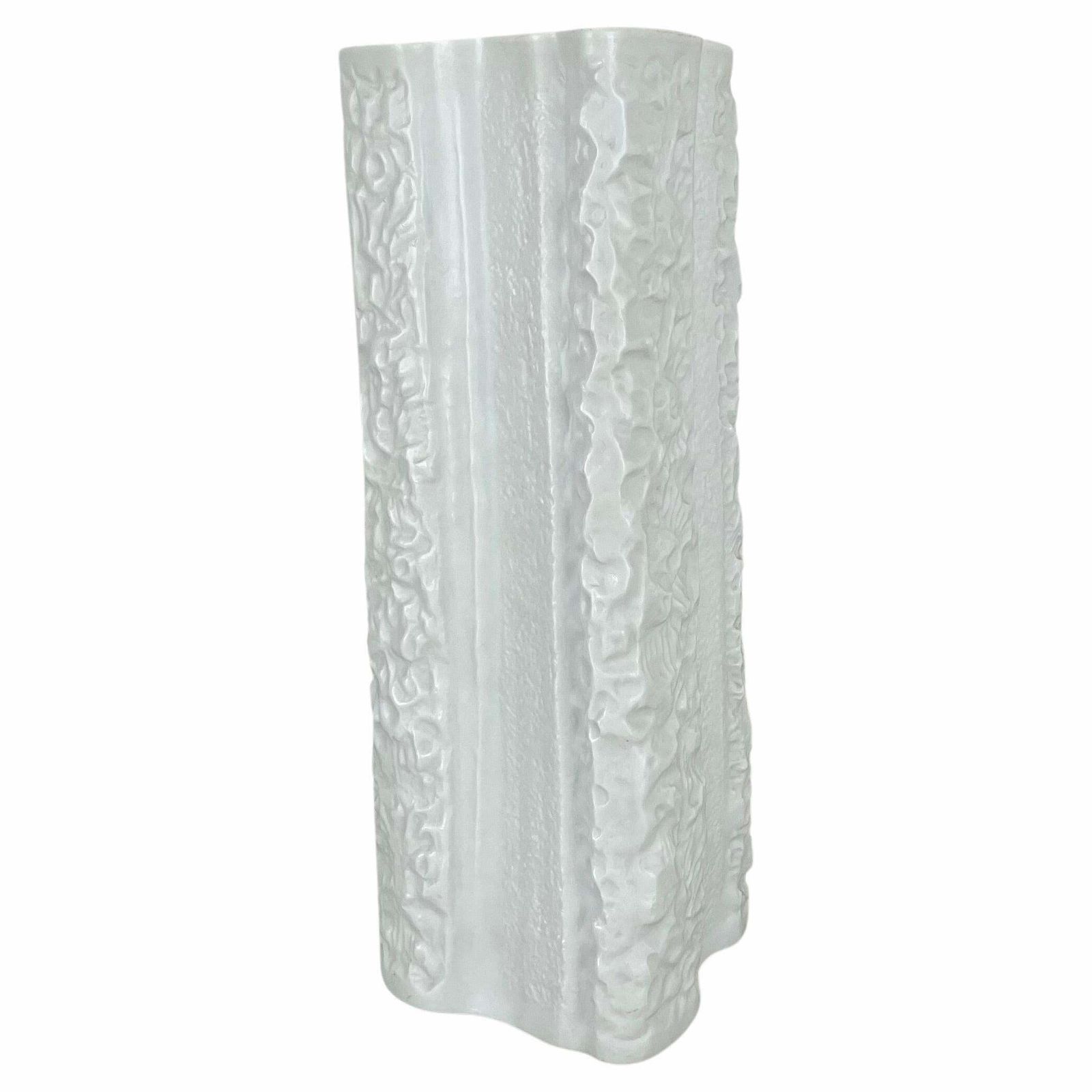Large 31cm Op Art Vase Vase Heinrich Fuchs For Hutschenreuther, Germany, 1970s