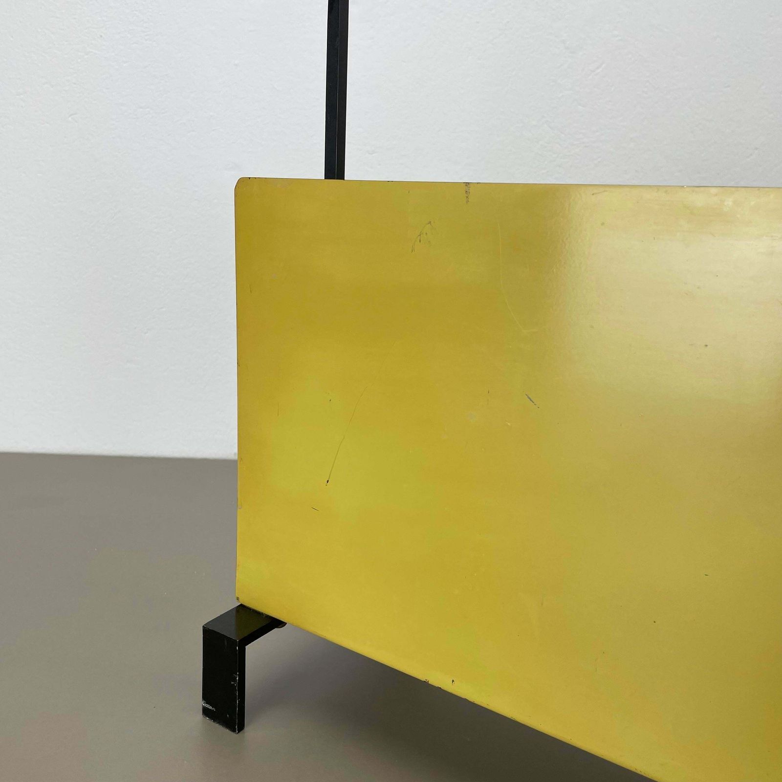 Unique Bauhaus Destijl Style Cubic Metal Magazine Holder, Netherlands 1970s photo buy