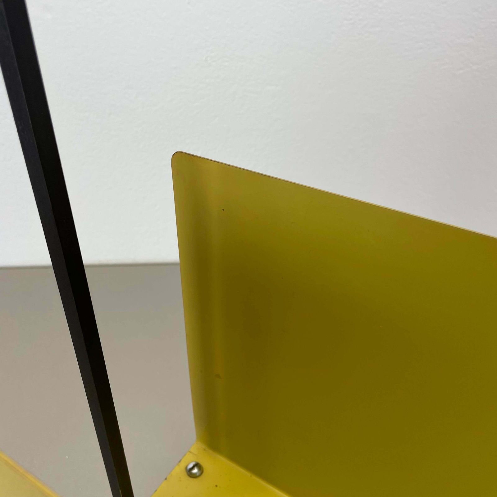 1264.0 Unique Bauhaus Destijl Style Cubic Metal Magazine Holder, Netherlands 1970s photo