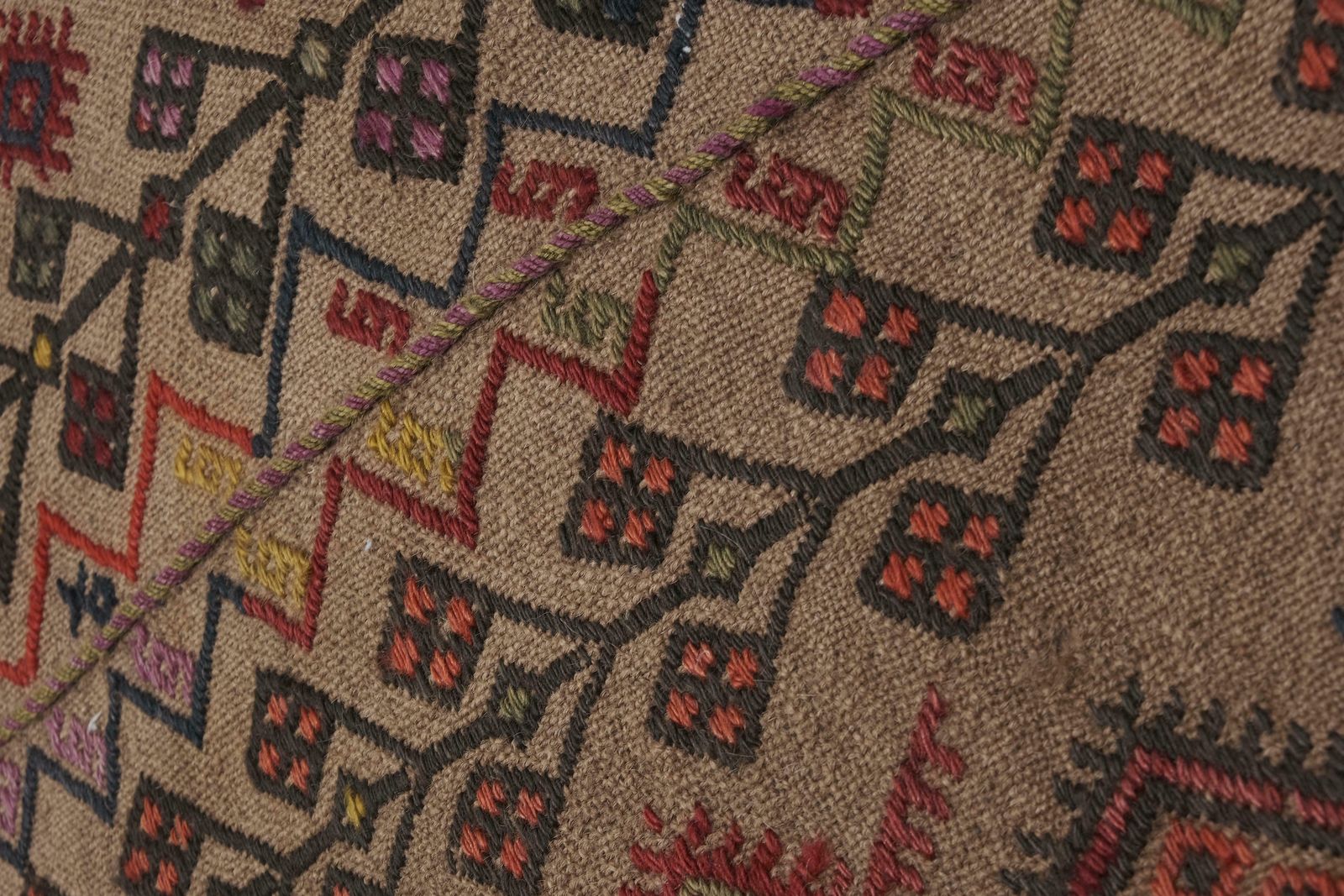 Turkish Jajim Kilim Rug  175 X 203 Cm photo vinterior