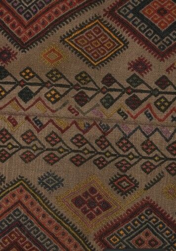 Textiles Turkish Jajim Kilim Rug  175 X 203 Cm photo