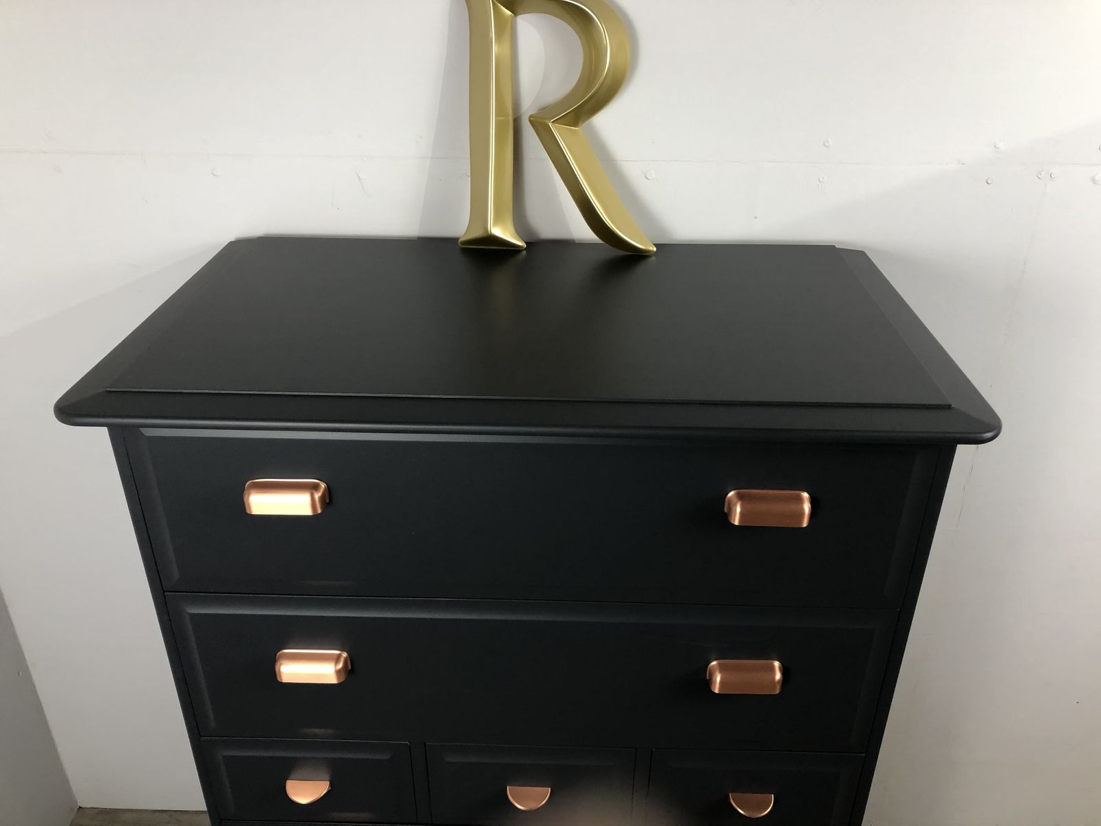Stag Minstrel Tallboy Painted Black photo for sale