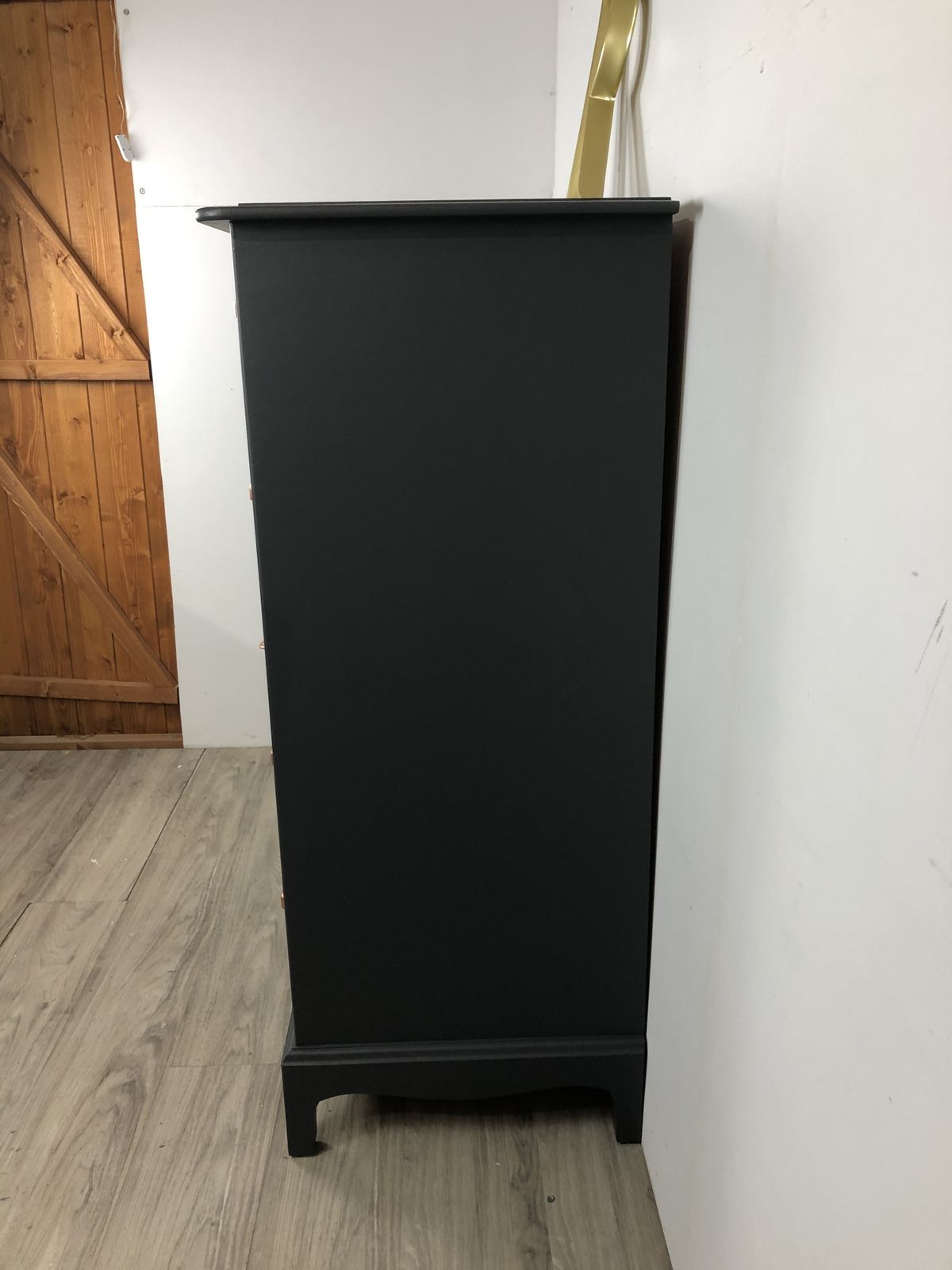 Stag Minstrel Tallboy Painted Black photo Furniture