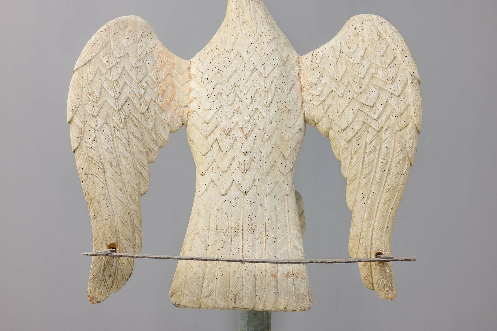 Carved Wooden Eagle Lectern, 1800s photo vintage