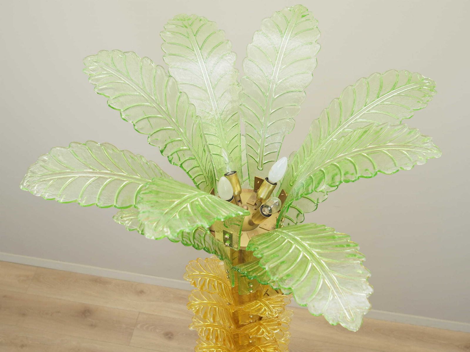 Palma Lamp, Murano Glass, Italian Design, 1970s, Manufacture: Italy photo buy