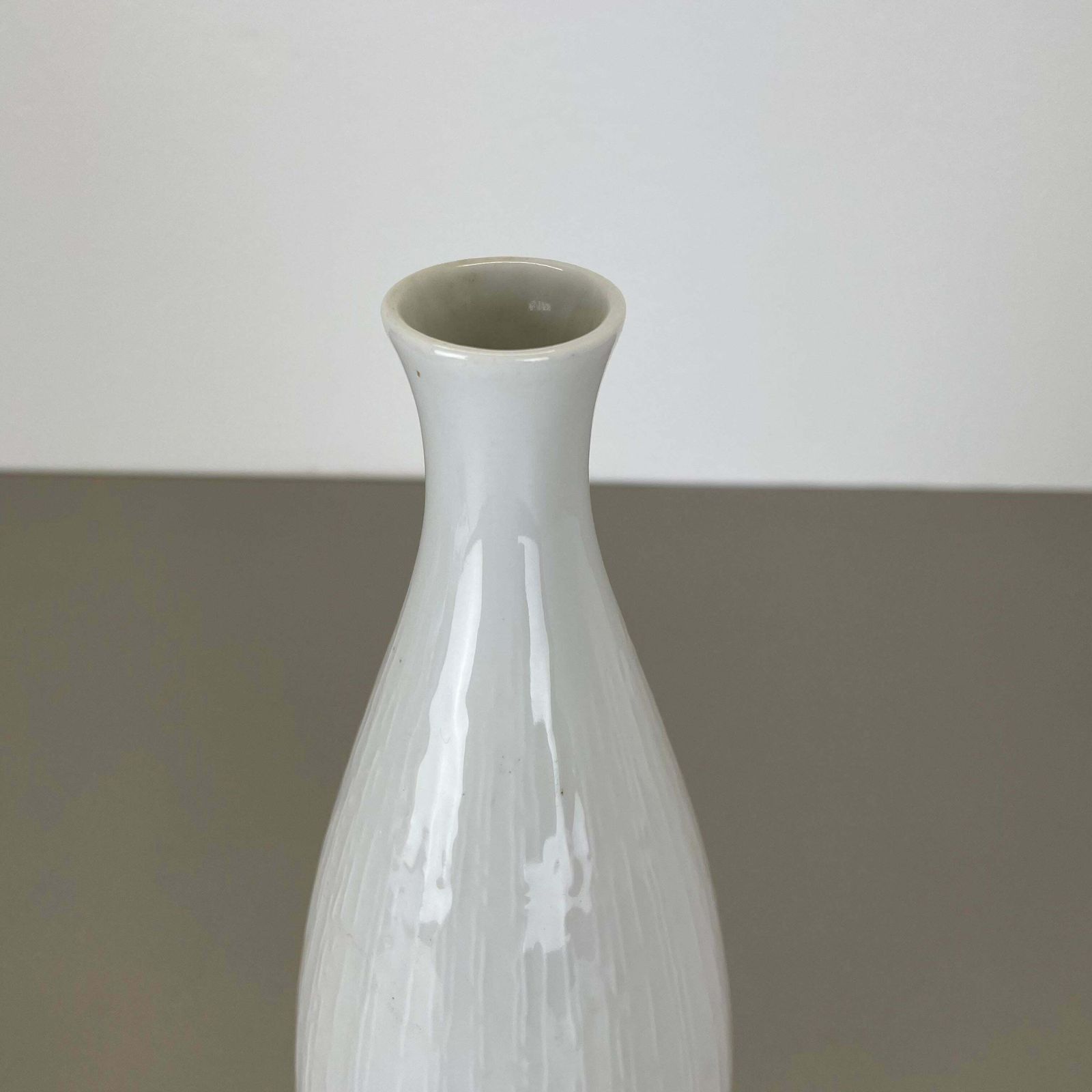 Large 37cm Op Art Vase Vase Heinrich Fuchs For Hutschenreuther, Germany, 1970s photo vintage