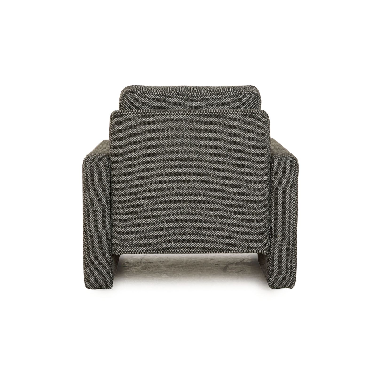 Fauteuil Cor Conseta en tissu gris, nouveau revêtement photo vinterior
