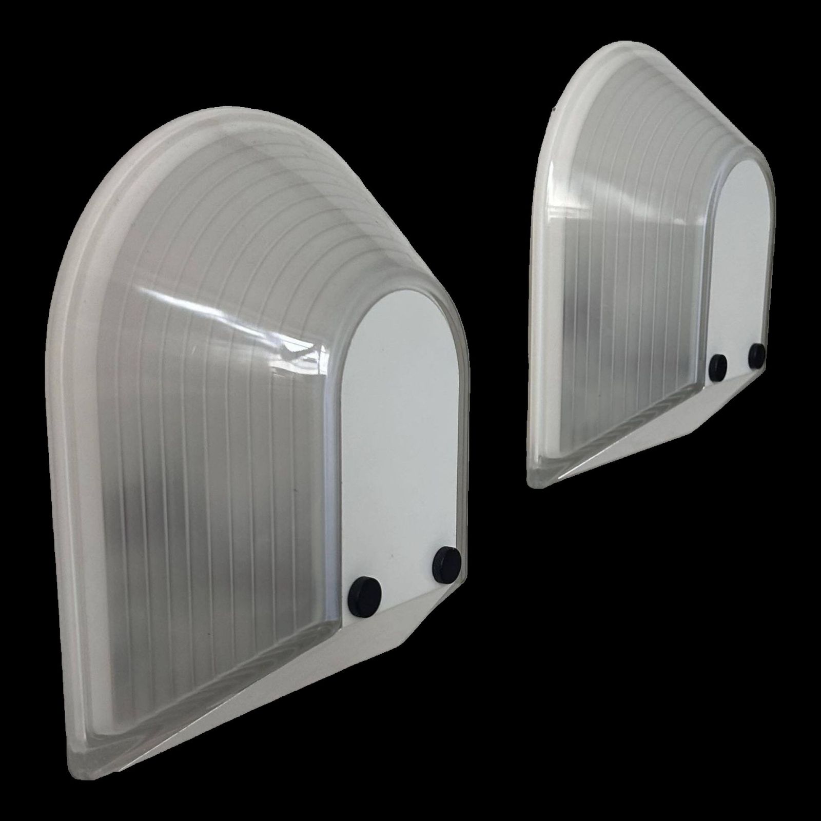 Pair Of Vintage "Tesi" Sandblasted Glass Wall Lights By Roberto Fiorato For Prisma, Italy