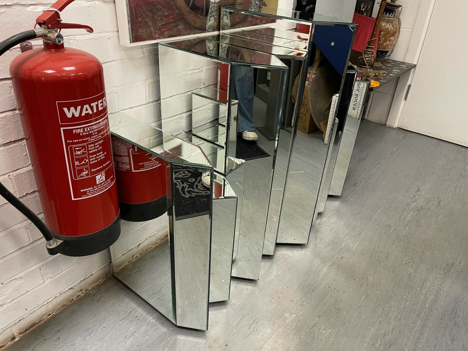 Mirrored Geometric Table photo Furniture