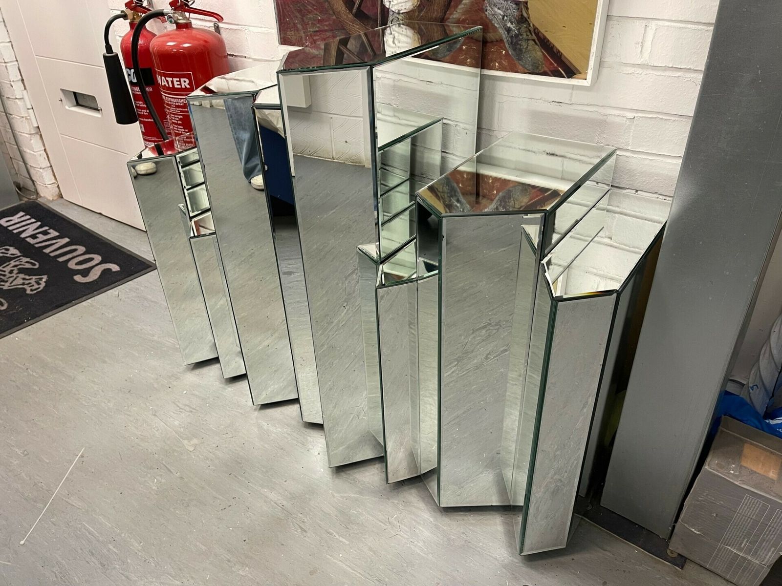 Mirrored Geometric Table photo furniture