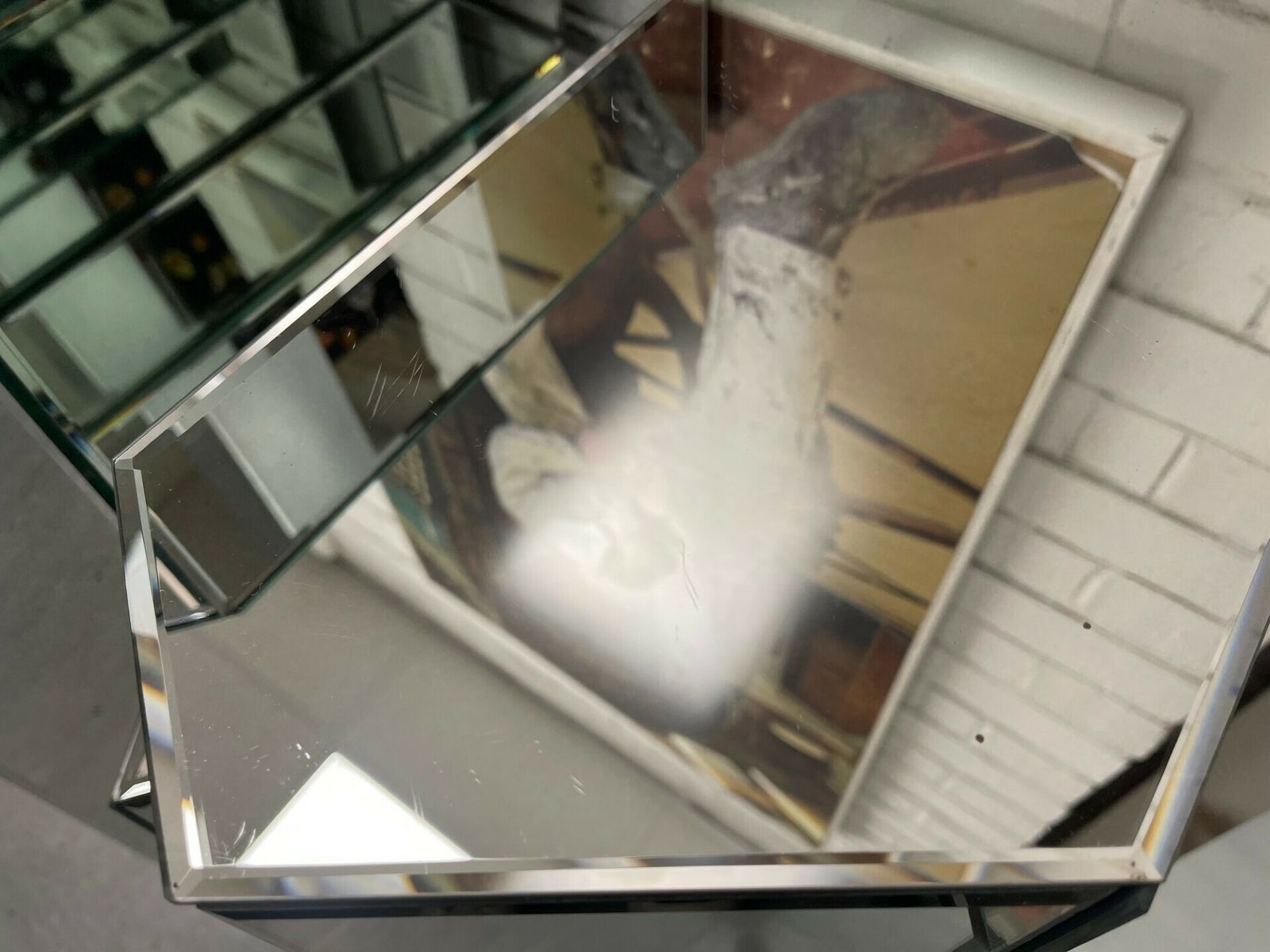 Mirrored Geometric Table photo buy