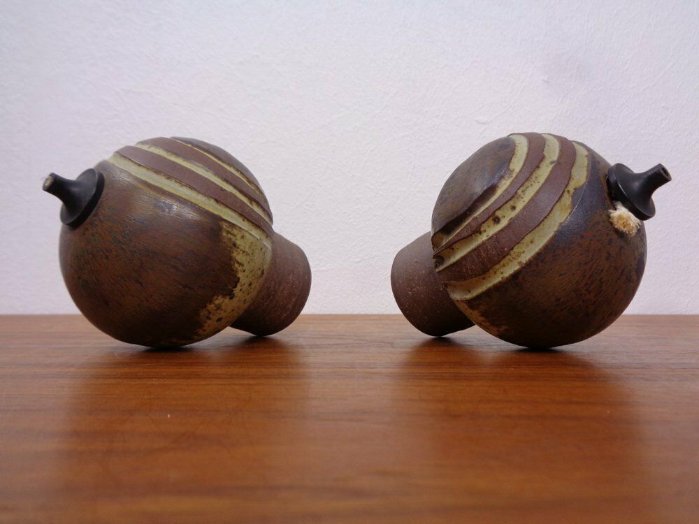 photo for sale Ceramic Oil Table Lamps By Aage Würtz, 1970s, Set Of 3