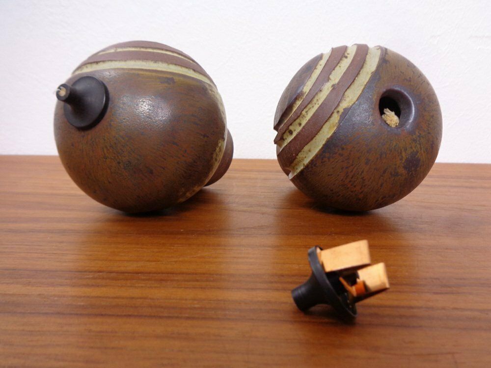 Lighting Ceramic Oil Table Lamps By Aage Würtz, 1970s, Set Of 3 photo