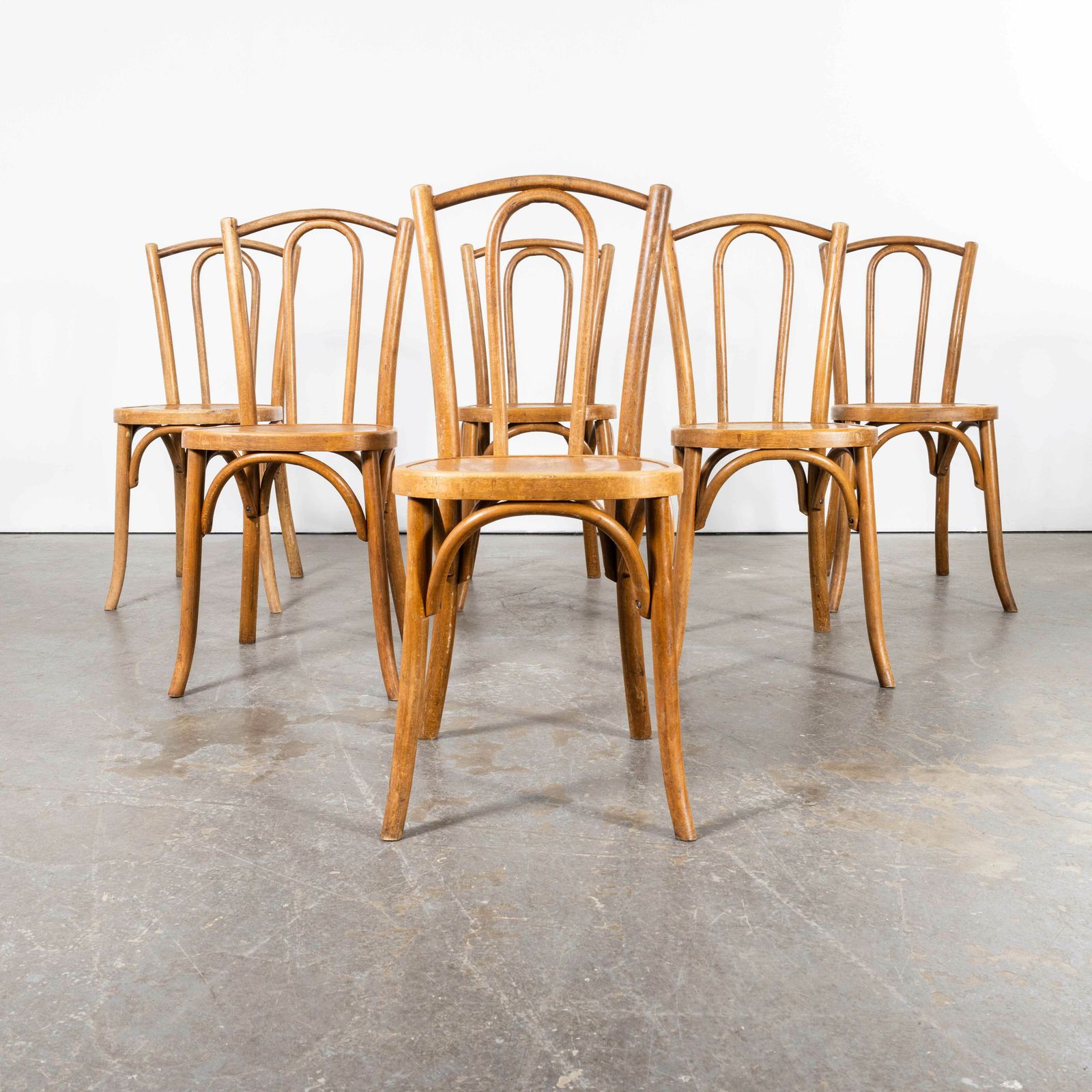 1950’s Fischel Hooped Back Classic Dining Chairs – Set Of Six