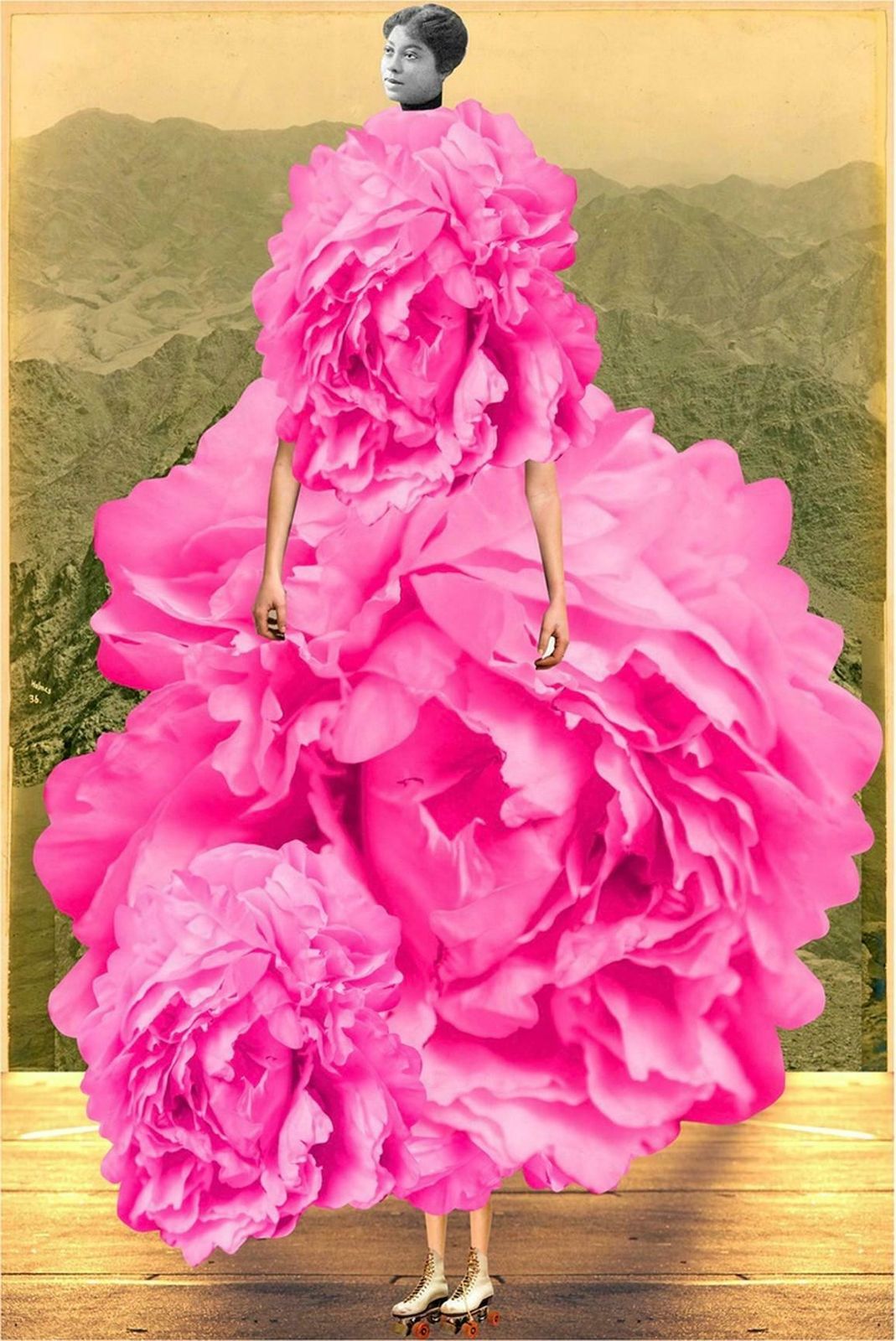 Johanna Goodman Plate 93 By Johanna Goodman (Valentine, Flowers, Peony, Digital Print)