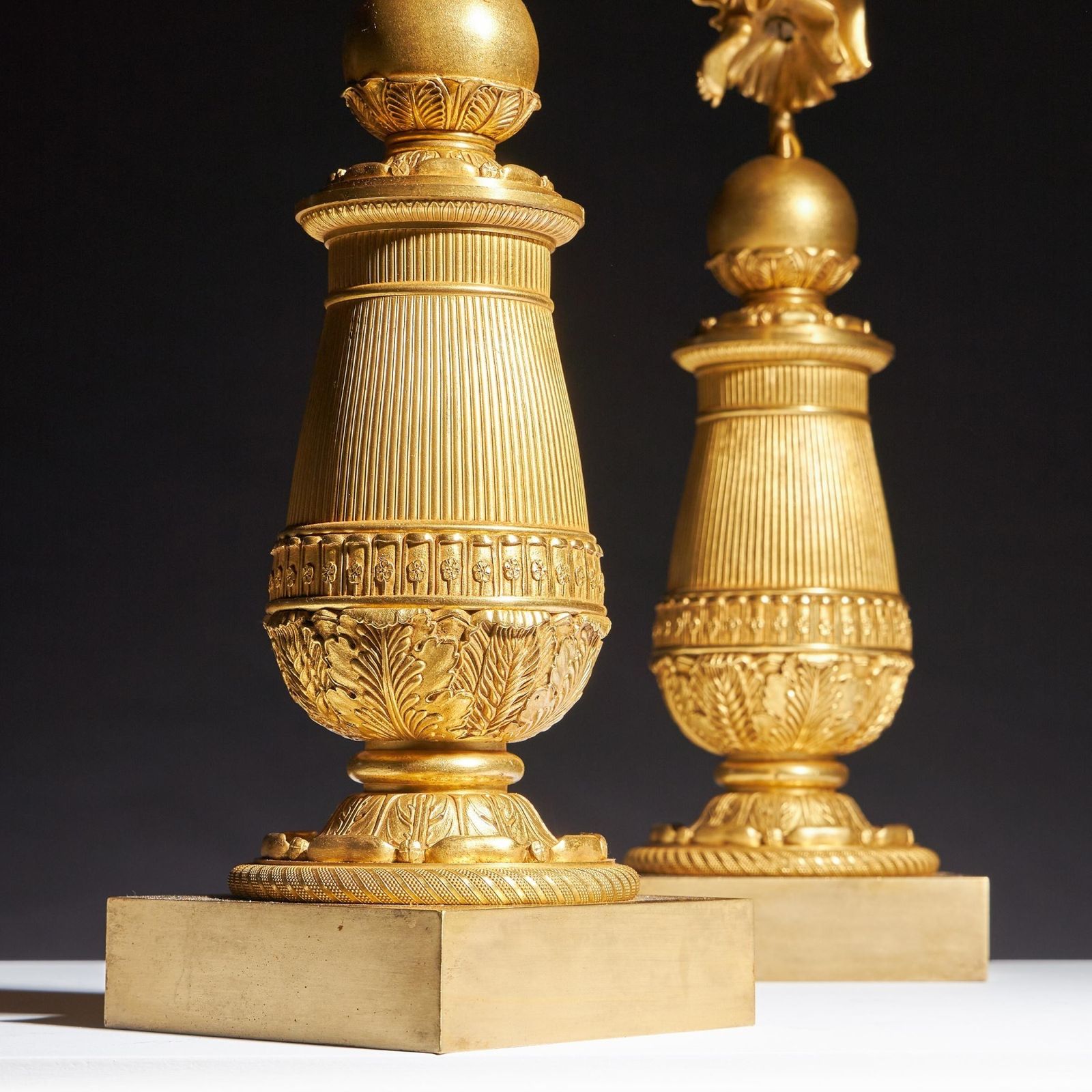 Exceptional Pair Of French Late Empire Gilt Bronze Candelabra Attributed To Pierre Philippe Thomire. photo Home Decor