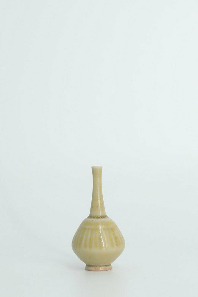 Small Mid Century Scandinavian Modern Collectible Brown Stoneware Vases By Gunnar Borg For Höganäs Ceramics, 1960s, Set Of 4 photo for sale