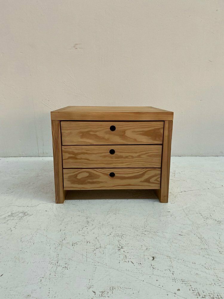 Pine Chest Of Drawers Or Bedside Table By Ate Van Apeldoorn For Houtwerk Hattem, 1970s photo Furniture