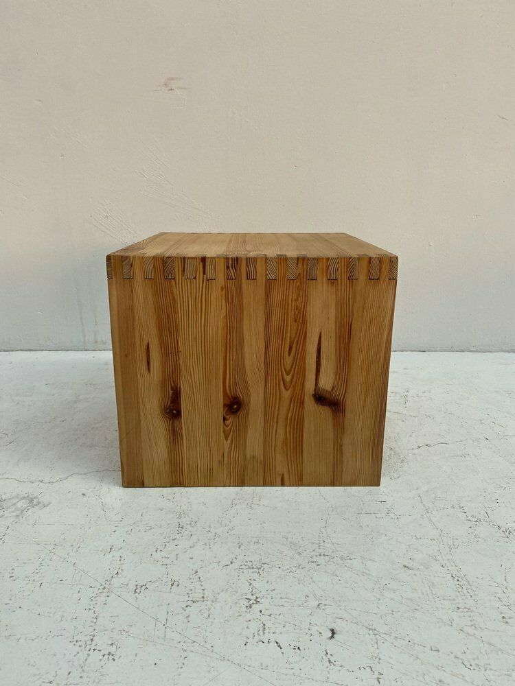 Pine Chest Of Drawers Or Bedside Table By Ate Van Apeldoorn For Houtwerk Hattem, 1970s photo vintage
