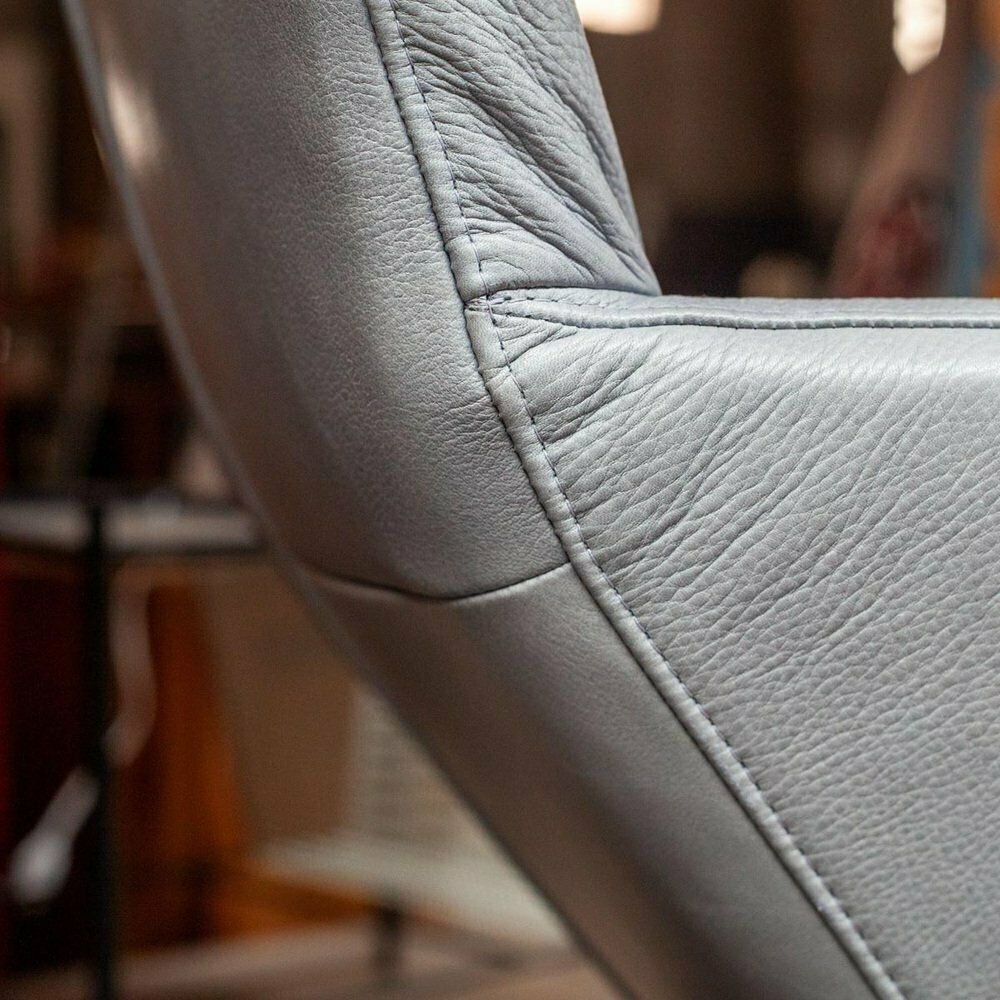 photo for sale Swivel Armchair & Ottoman Attributed To Gerard Van Den Berg, 1980s, Set Of 2