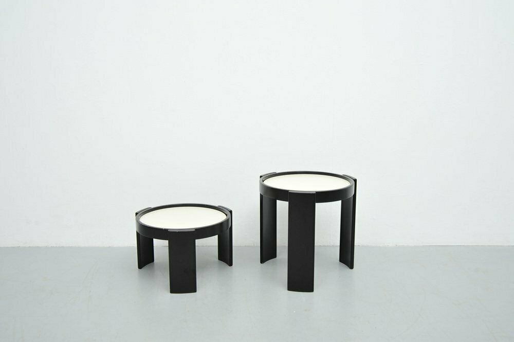 Model 780/783 Tables By Gianfranco Frattini For Cassina, Set Of 2 photo vinterior