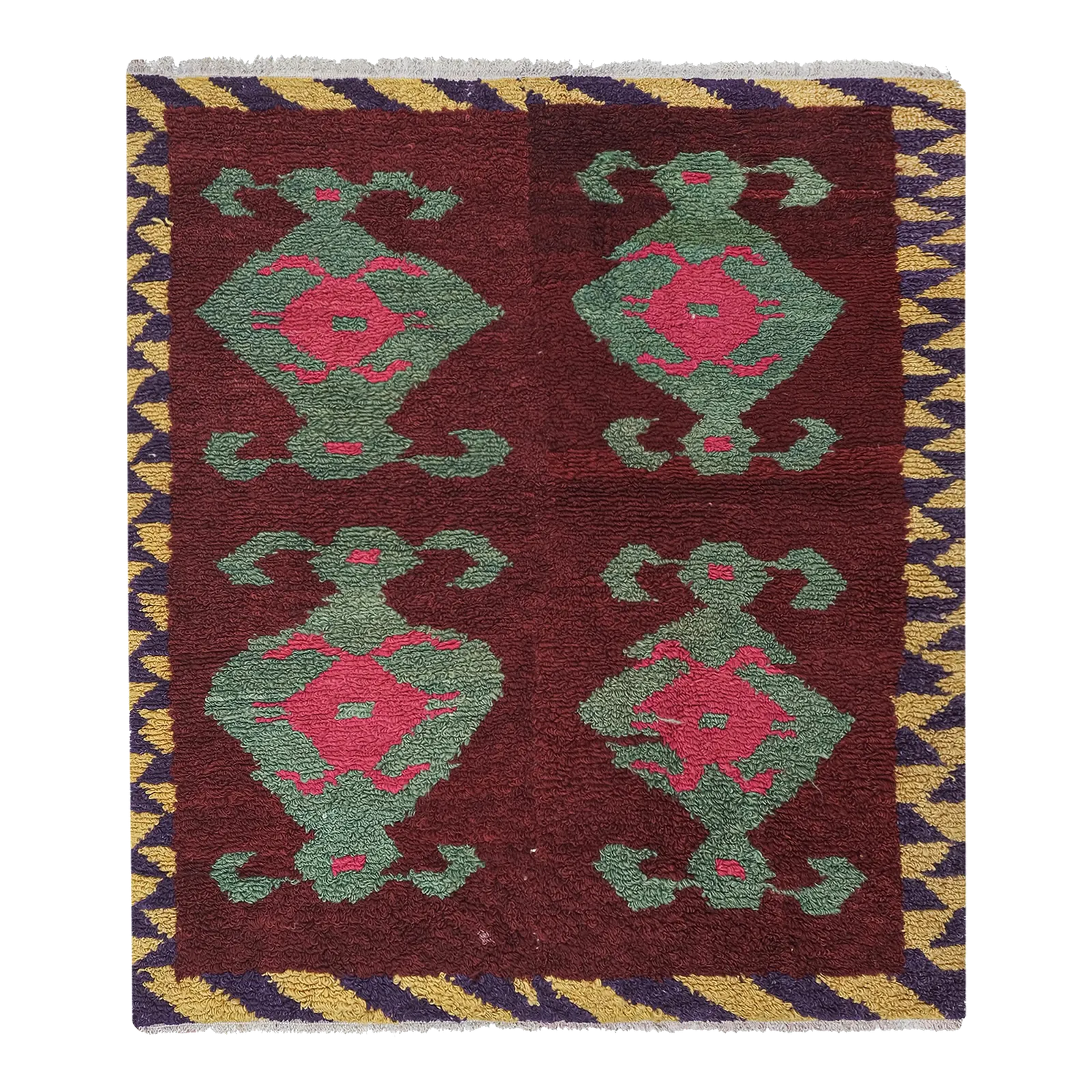 1970 Vintage Turkish Tulu Rug 115 X 130 Cm