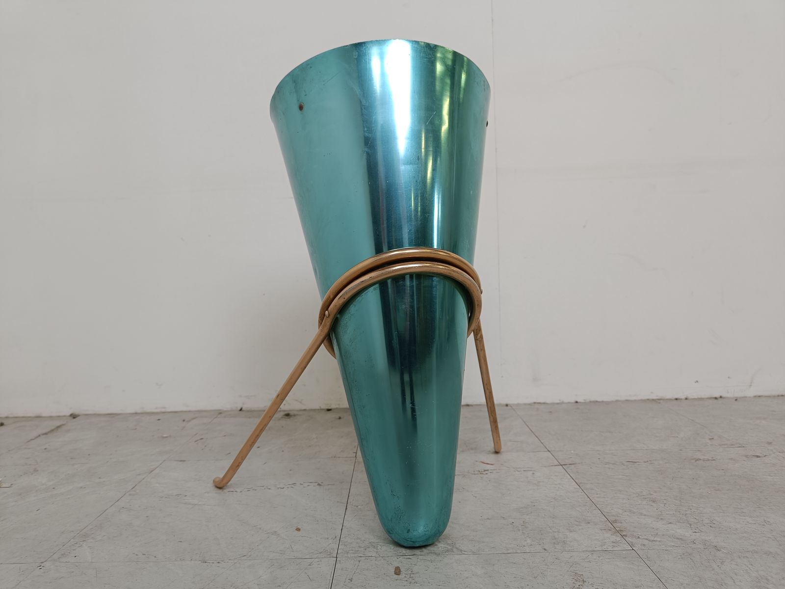 Ettore Sottsass Umbrella Holder For Rinnovel Italy 1950's photo vintage