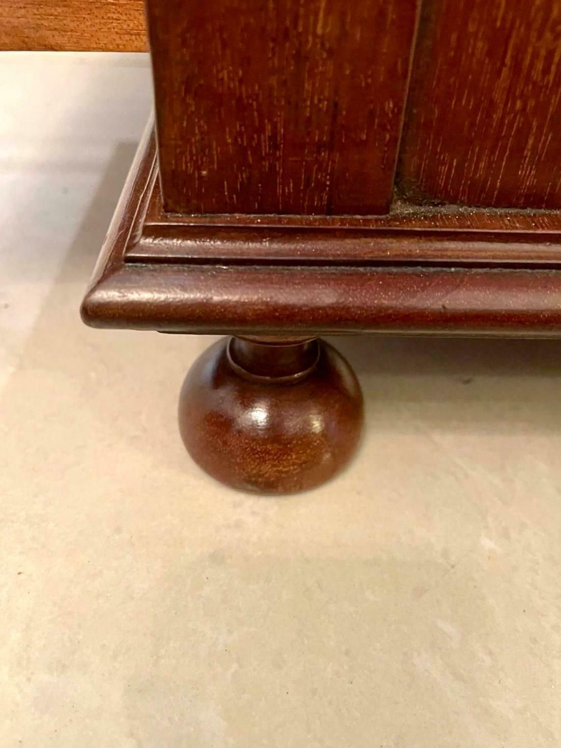 1385.0 Quality Pair Of Antique Edwardian Inlaid Mahogany Chests photo
