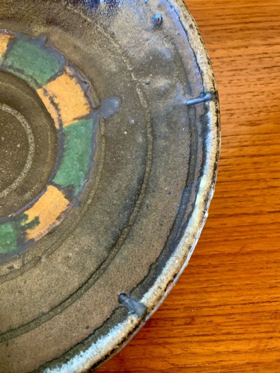 Mid Century, Glazed Earthenware Bowl, California, USA, 1960s photo vinterior
