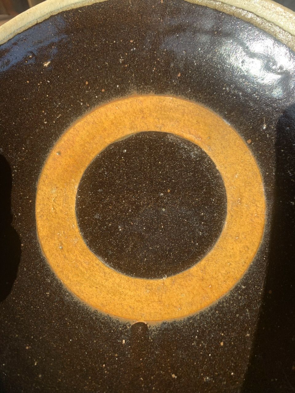 Mid Century, Glazed Bullseye Earthenware Bowl, California, USA, 1960s photo 190.0