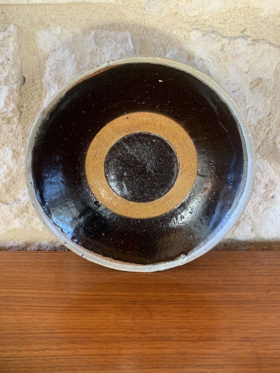 Mid Century, Glazed Bullseye Earthenware Bowl, California, USA, 1960s