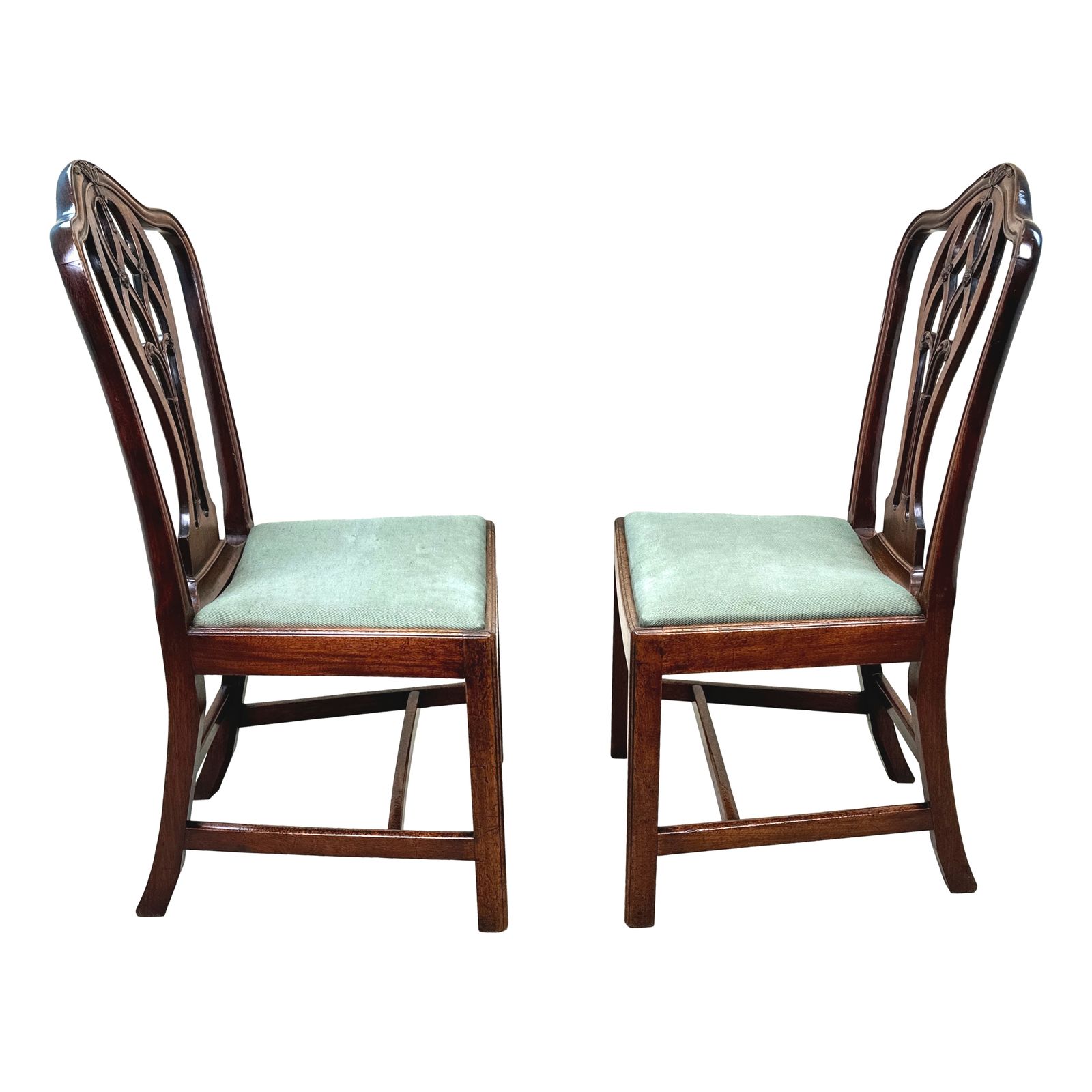 Georgian 18th Century Pair Of Side Chairs (England, Circa 1770) photo vinterior