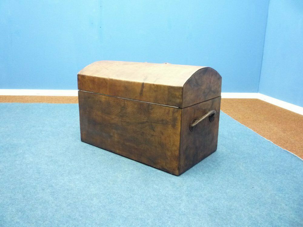 Vintage Art Deco Chest Of Drawers Made Of Leather & Wood photo buy