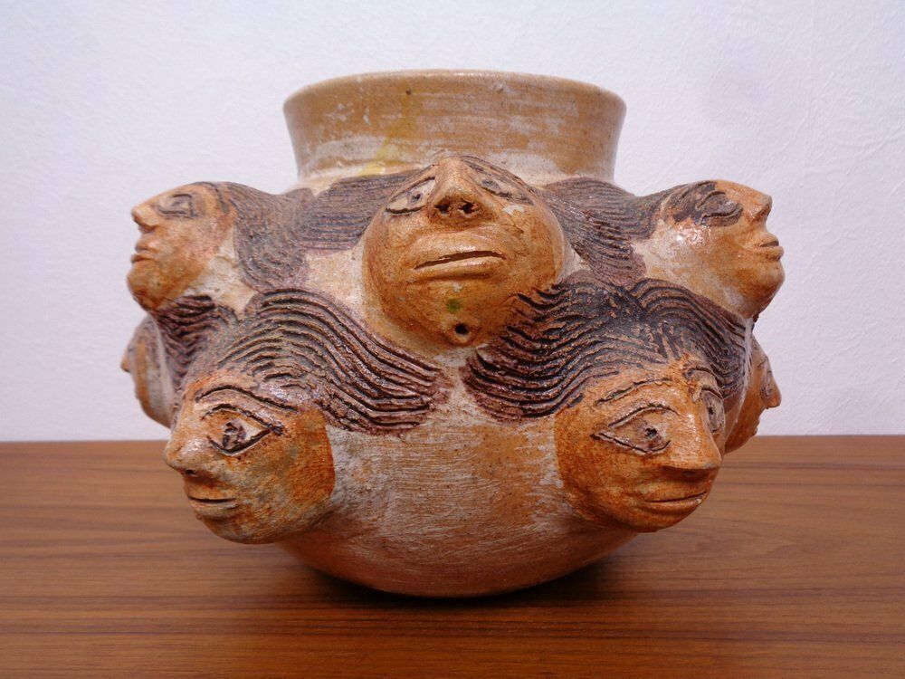 Studio Ceramic Vase By Dolores Porras, Mexico, 1990s photo Home Decor