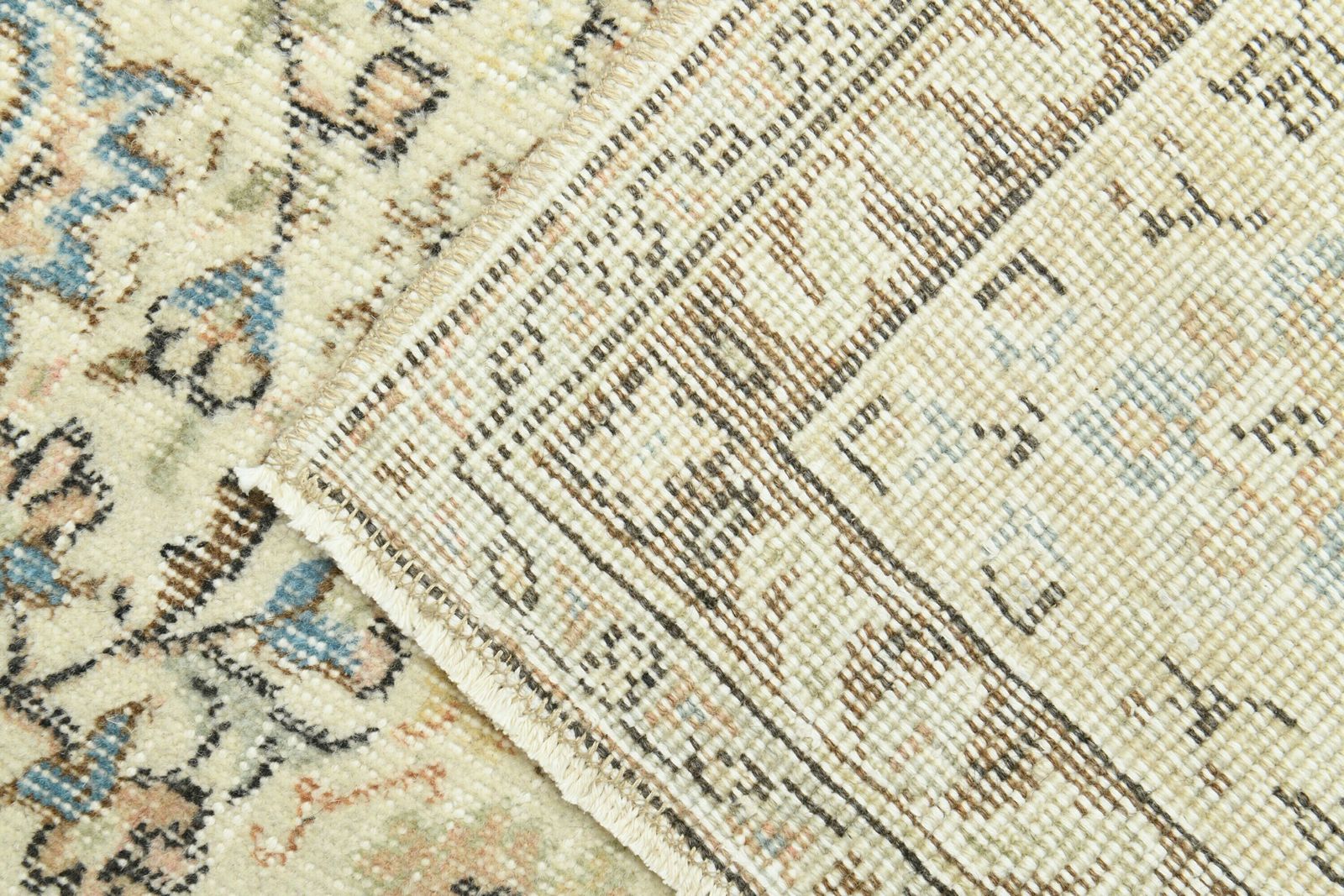 photo for sale 7x9 Faded Beige Green Rug, Handmade Vintage Rug, Turkish Oushak Rug, Area Rug, Beige Green Rug, 7x9 Large Rug, Living Room Rug, 6.7x9.4 Ft