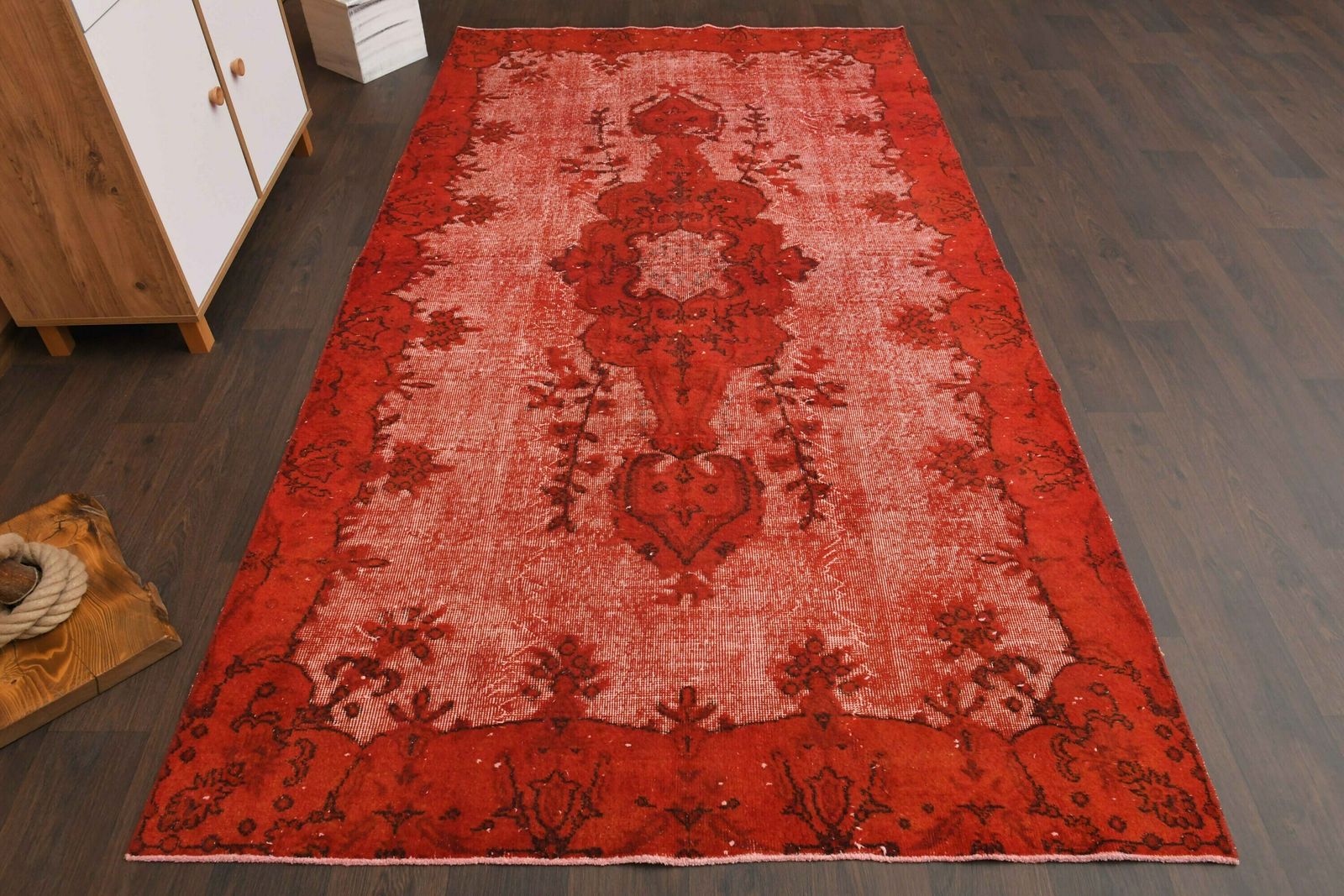 5.2x9.4 Ft Vintage Area Rug, Handmade Turkish Area Rug, Antique Area Rug, Anatolian Area Rug, 5x9 Large Rug, Farmhouse Decor, Bohemian Rug