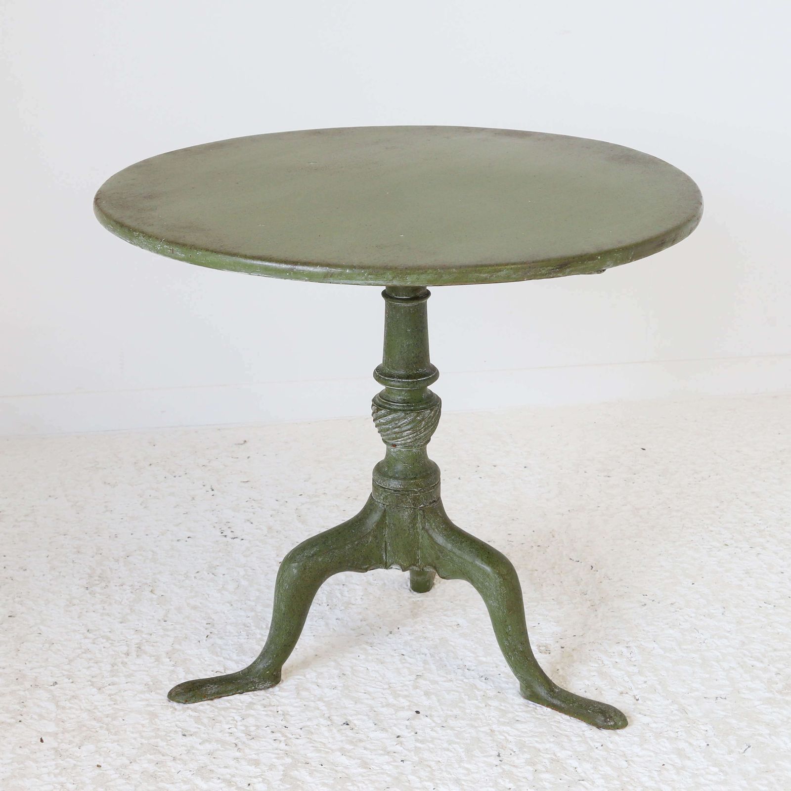 English Georgian Period Provincial Tripod Table With Later Paint photo furniture