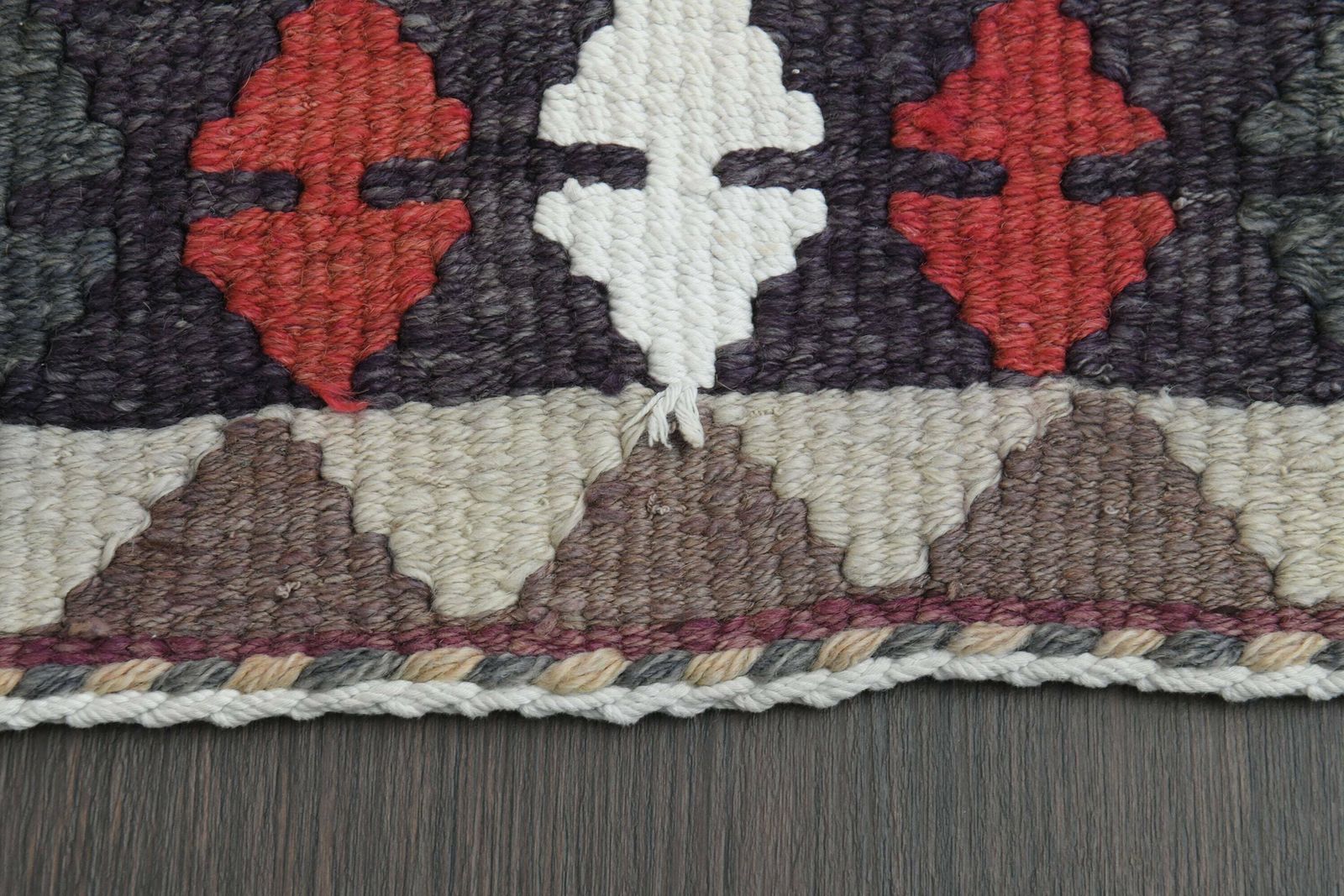 photo furniture 3x14 Puple Beige Turkish Rug, Handmade Vintage Wool Rug, Oushak Runner, 3x14 Runner Rug, Kitchen Rug, Hallway Rug, Antique Rug, 2.9x14.0 Ft