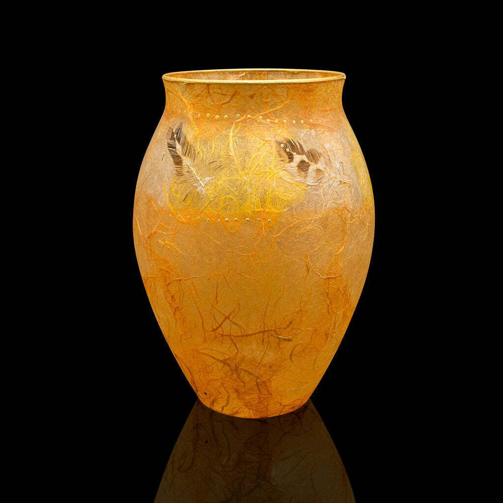 Contemporary Decorative Flower Vase  English  Art Glass  Baluster Urn  Display photo for sale