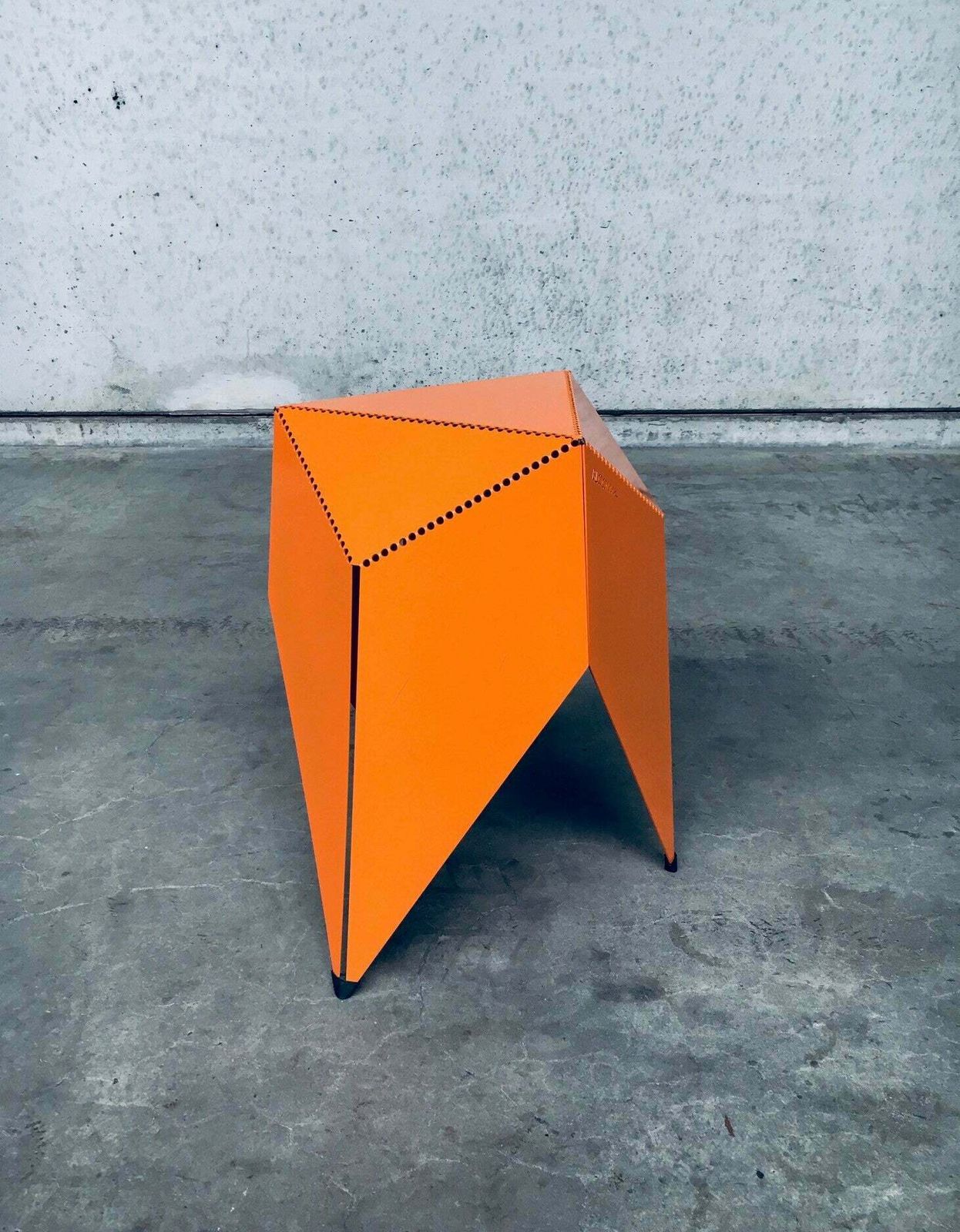 Rare Dutch School Design Project "Bloomm" Origami Side Table