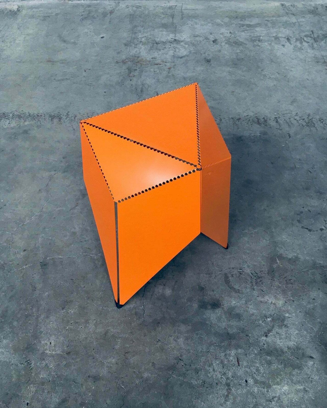 Rare Dutch School Design Project "Bloomm" Origami Side Table photo Furniture