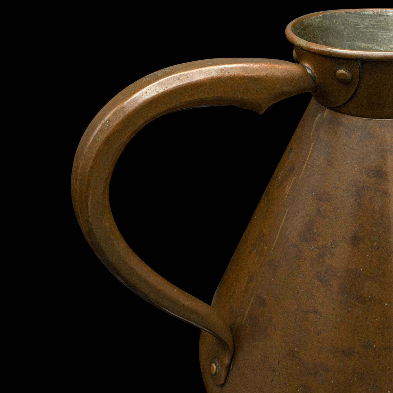 photo for sale Large Antique Serving Jug, English, Copper, 2 Gallon Ewer, Victorian, Circa 1880