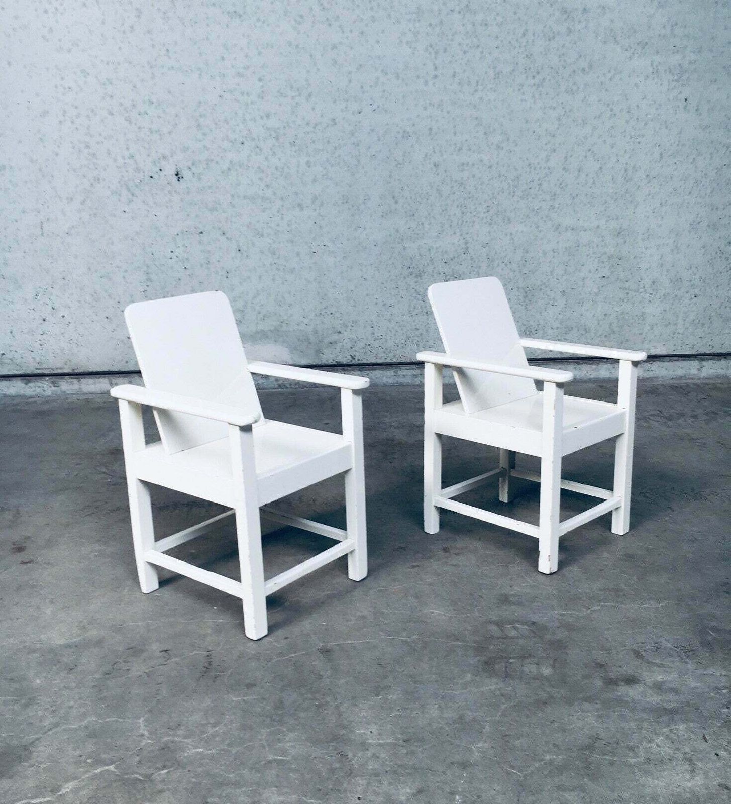 Art Deco Period Handmade Childs Arm Chair Set, 1920's Belgium photo furniture