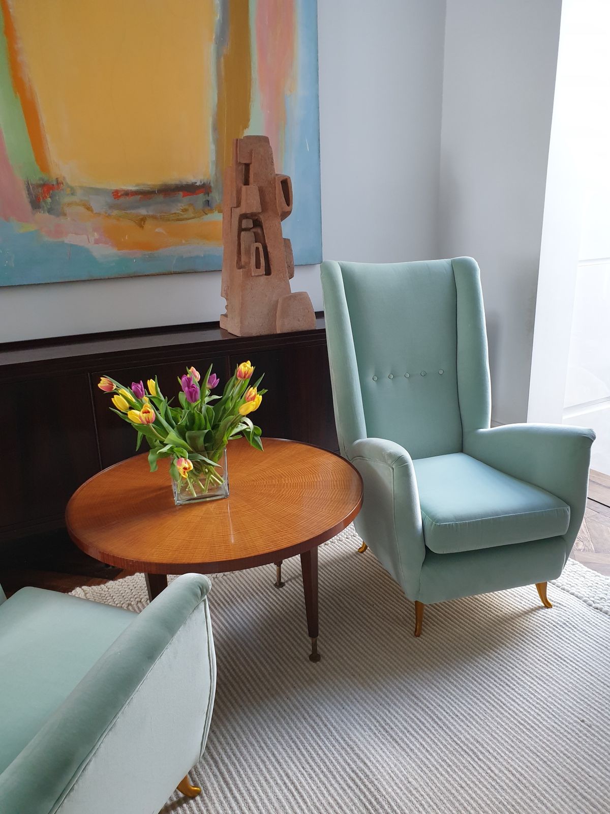Pair Of Mid Century Modern Armchairs By Isa From A Design By Gio Ponti photo Furniture